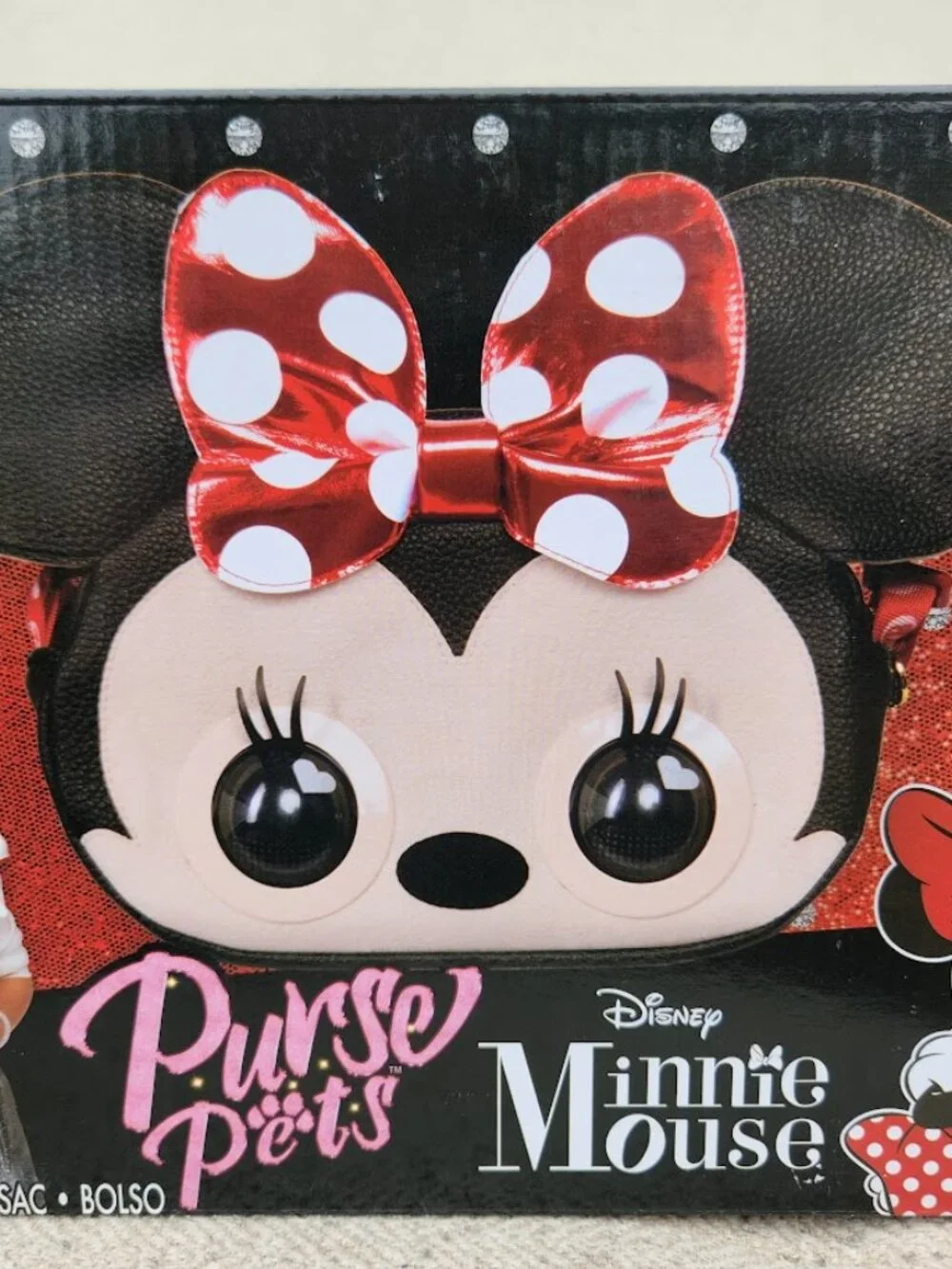 NEW Disney Minnie Mouse Purse Pets Interactive Toy Plush Shoulder Bag Crossbody